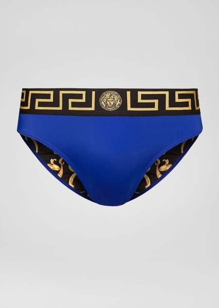 Pantaloni Scurti Inot Versace Greca Border Barbati | LQITEWN-69